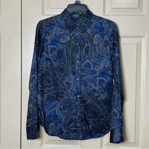 Ralph Lauren Women’s Paisley Equestrian Shirt
